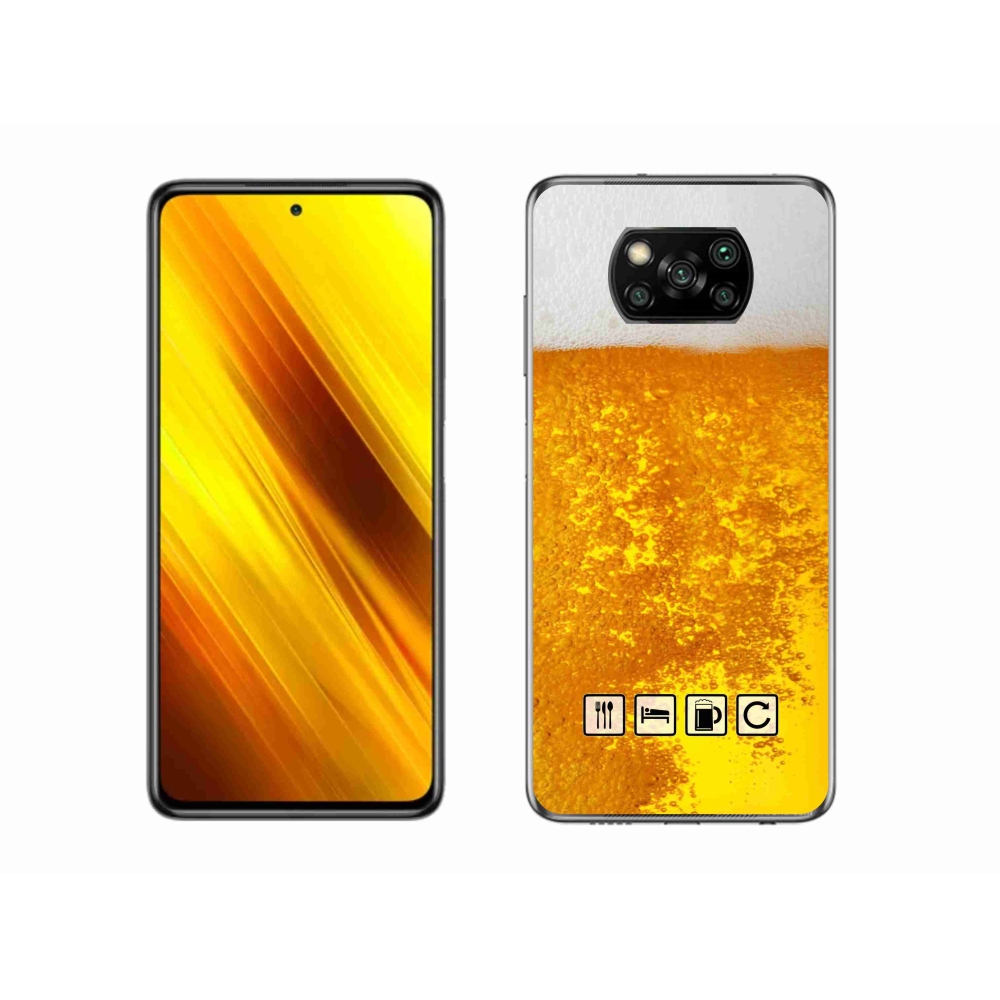 Gél borítás mmCase a Xiaomi Poco X3 Pro számára - sör motívum 3