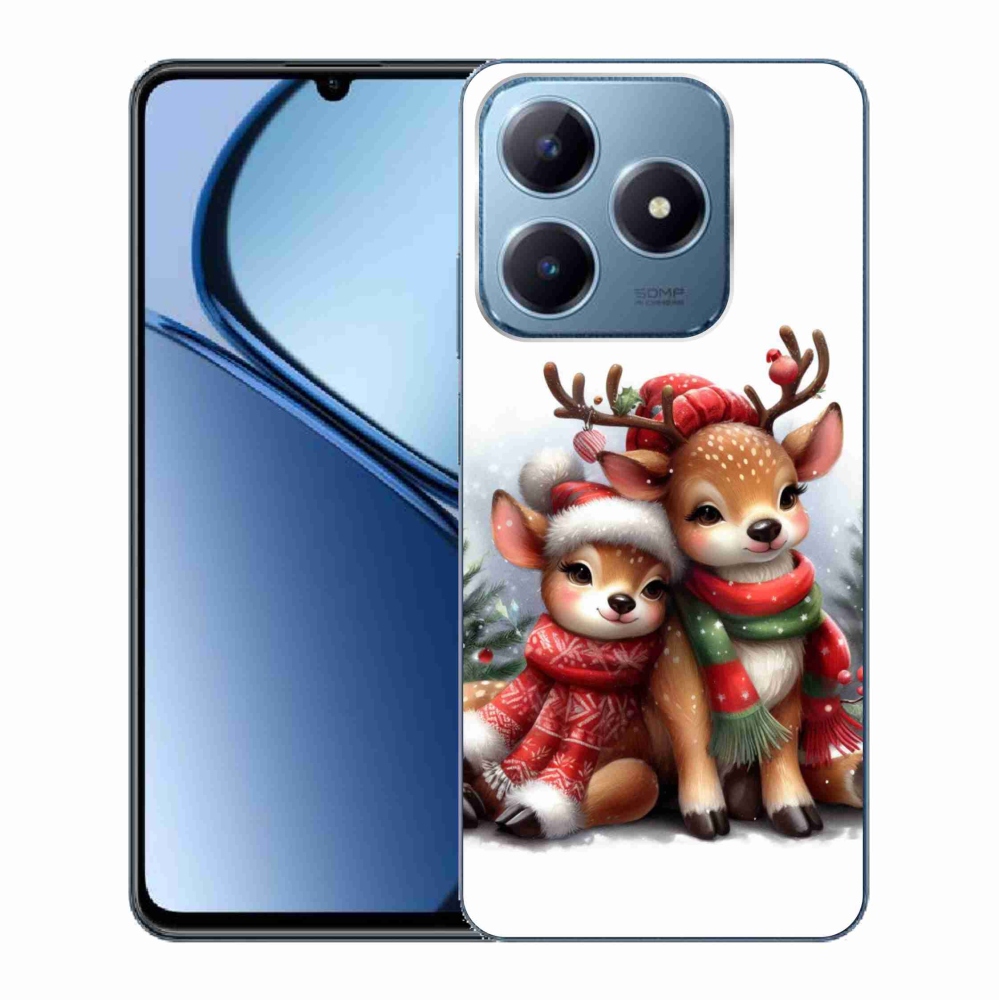 Zselés borítás mmCase a Realme C63 készülékhez - karácsonyi rénszarvas