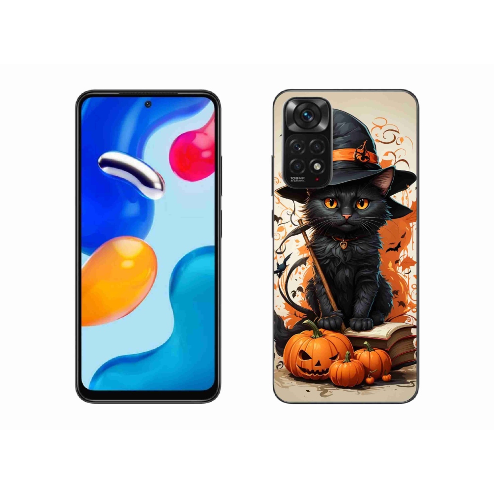 Gél borítás mmCase a Xiaomi Redmi Note 11 4G-hez - macska varázsló