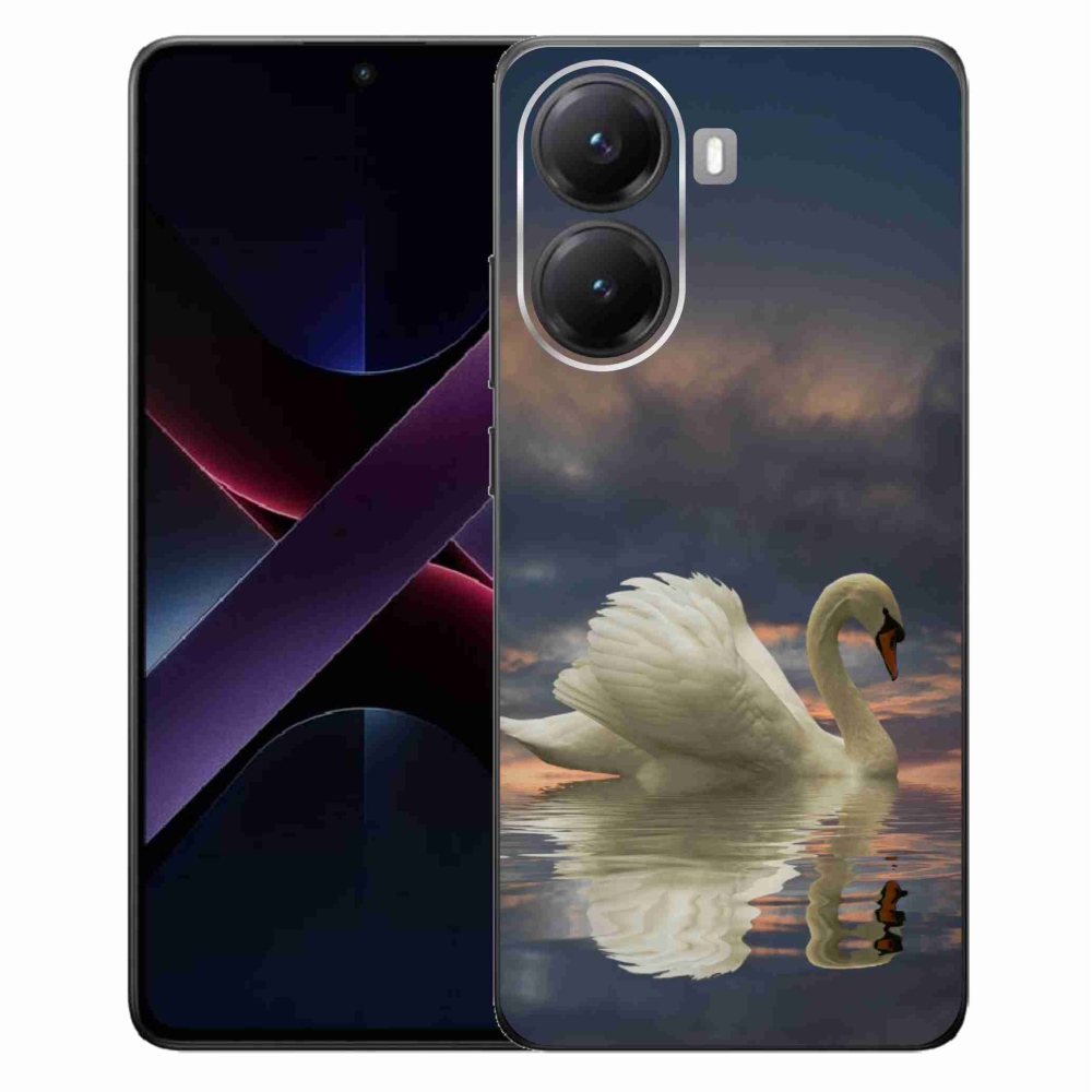 Gél borítás mmCase a Xiaomi Poco X7 Pro 5G számára - hattyú