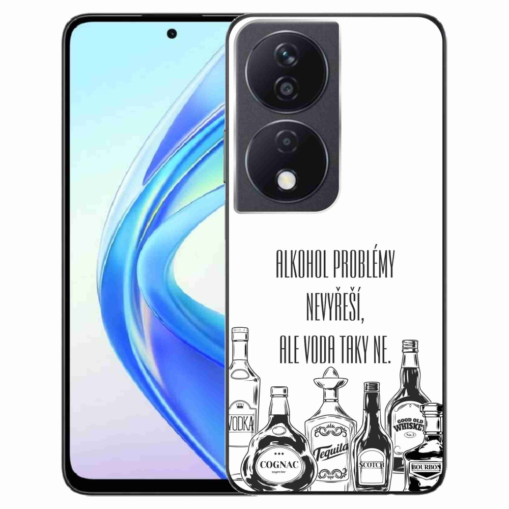 Gél borító mmCase a Honor X7b/Honor 90 Smart készülékhez - vicces szöveg fehér háttérrel