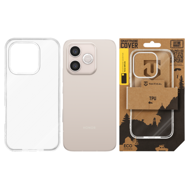 Taktikai TPU borítás a Honor 600 Lite számára Átlátszó