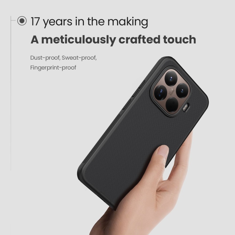 Nillkin Super Frosted PRO hátlap a Xiaomi 15T Pro számára Fekete