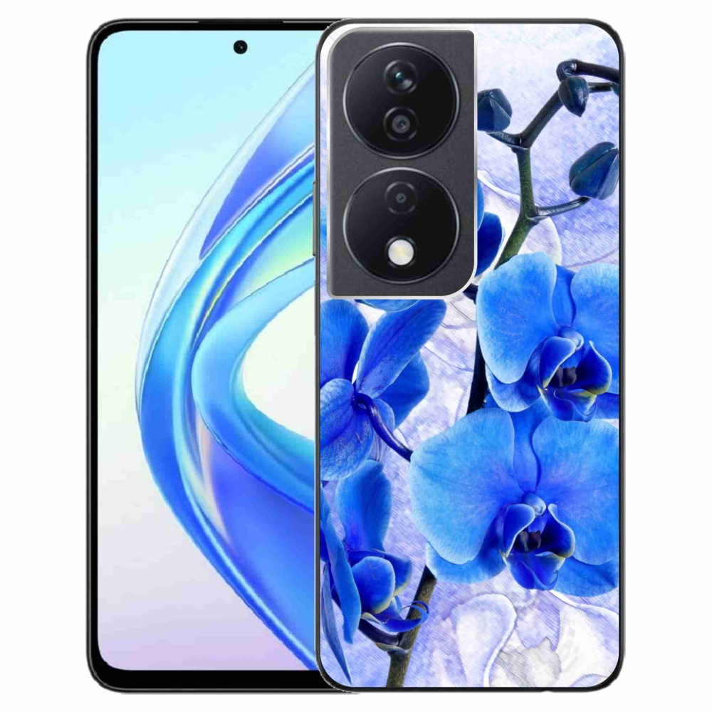 Gél védőhuzat mmCase a Honor X7b/Honor 90 Smart készülékhez - kék virágok