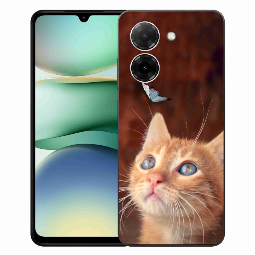 Gél borítás mmCase a Xiaomi Redmi A5 (173.45x79.35x8.45mm) - pillangó és cica számára