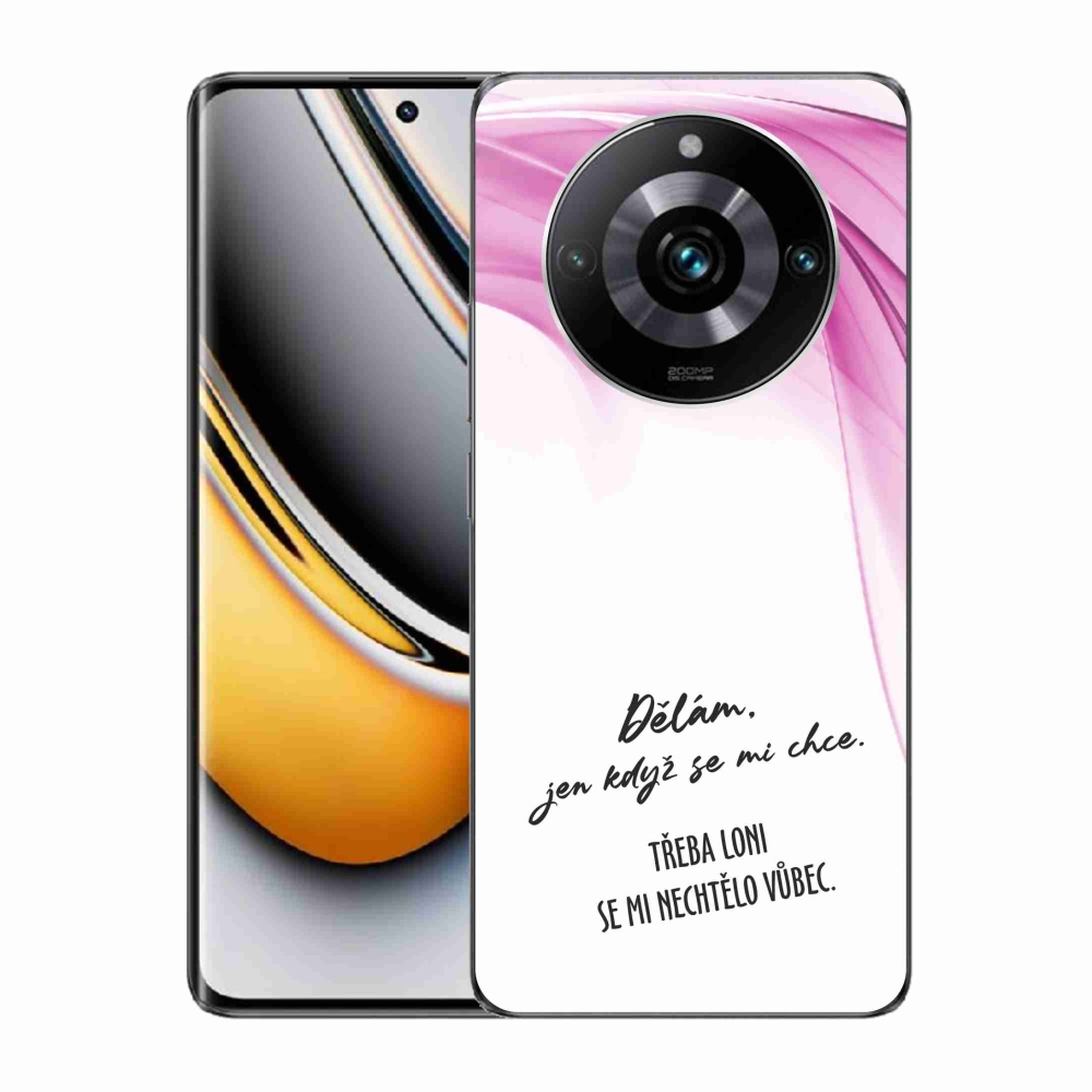 Gél borító mmCase a Realme 11 Pro/11 Pro+ készülékhez - vicces szöveg 12 fehér háttérrel