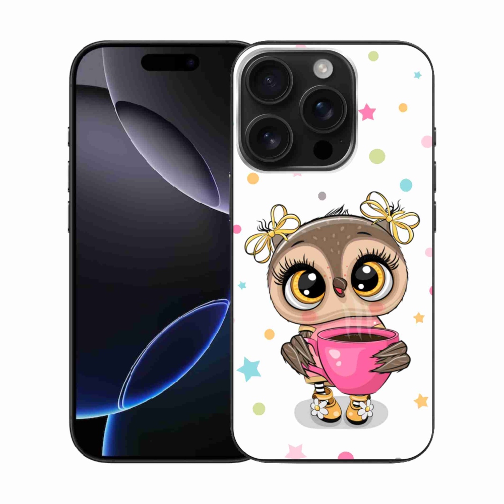 Gél borítás mmCase iPhone 16 Pro készülékhez - rajzfilm bagoly