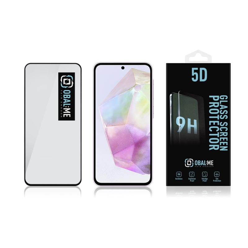 CSOMAG:ME 5D edzett üveg Samsung Galaxy A35 5G Fekete