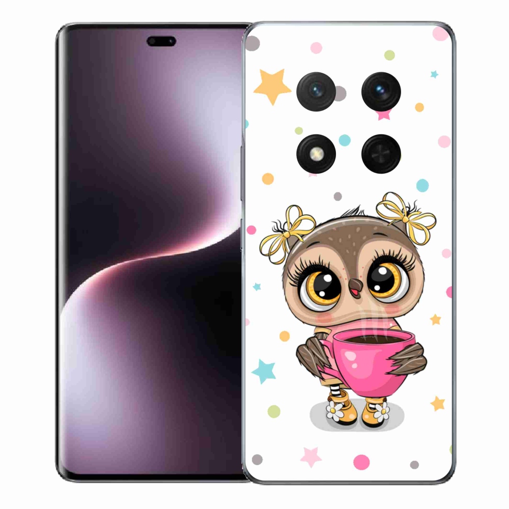 Gél borító mmCase a Honor Magic 7 Lite 5G számára - rajzfilm bagoly