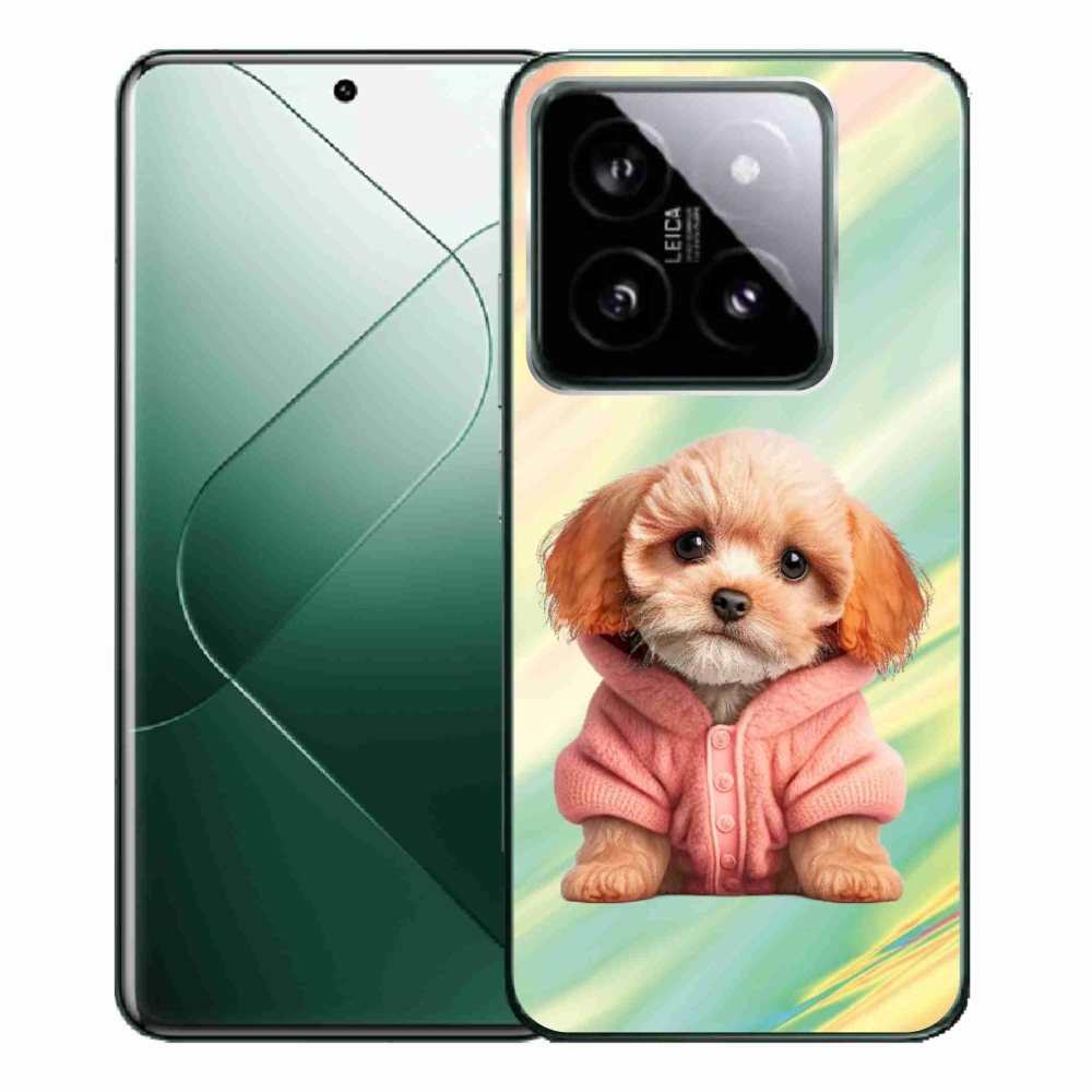 Gél borítás mmCase a Xiaomi 14 Pro - pulóveres kiskutya számára