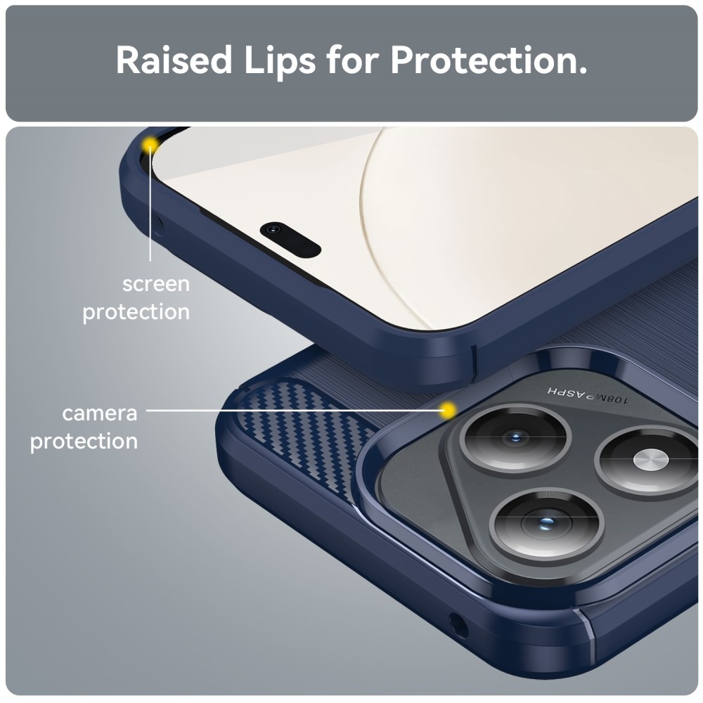 Szénálló zselés tok a Honor 400 Lite-hoz - kék