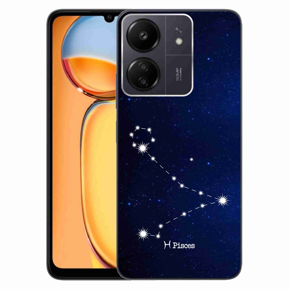 Gél borítás mmCase a Xiaomi Poco C65/Redmi 13C számára - csillagkép Halak