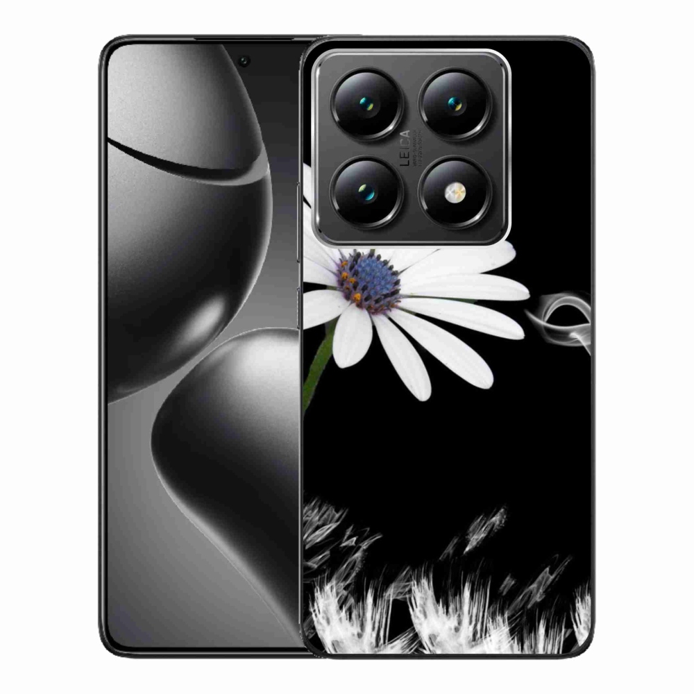 Gél borítás mmCase a Xiaomi 14T Pro számára - fehér virág