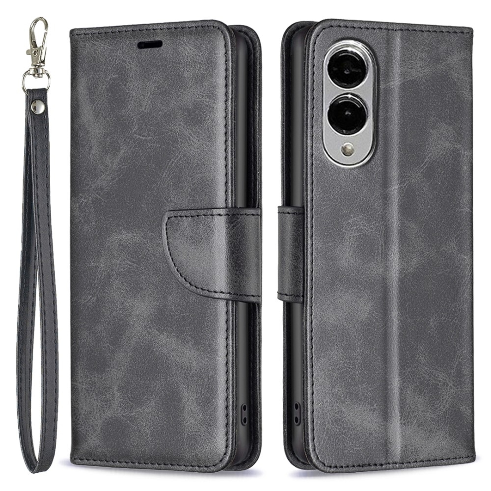 Könyves tok Samsung Galaxy S25 Edge készülékhez - fekete