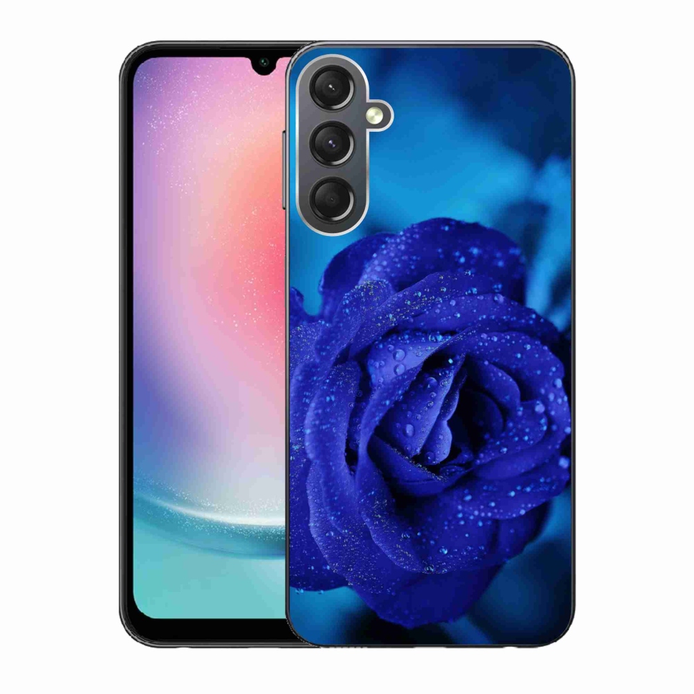 Gél tok mmCase Samsung Galaxy A24 készülékhez - kék rózsa