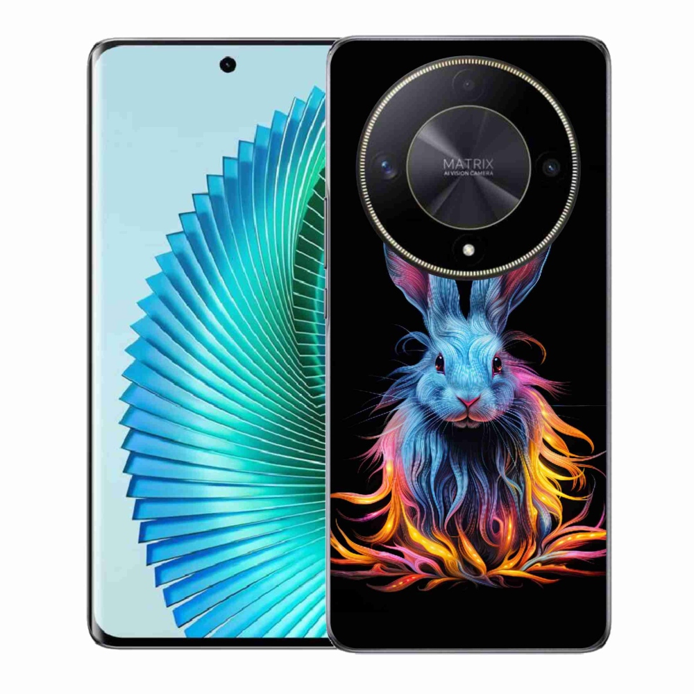 Gél borítás mmCase a Honor Magic 6 Lite 5G számára - absztrakt nyúl