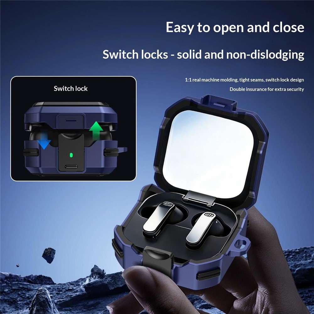 Lock strapabíró tok a Samsung Galaxy Buds4 Pro/Buds4 készülékekhez – kék