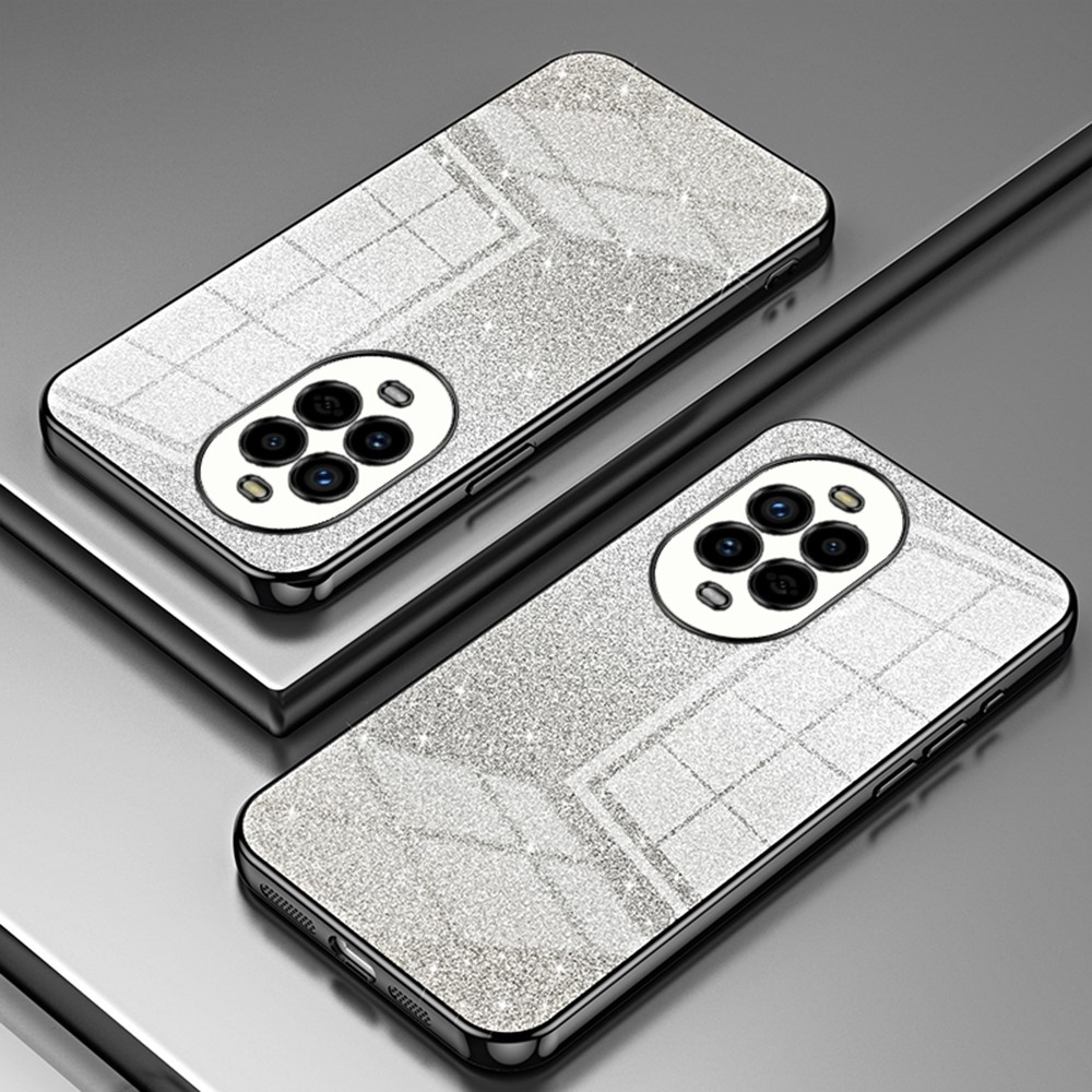 Vágott zselés csillogó tok a Huawei Nova 13 Pro 5G számára - fekete