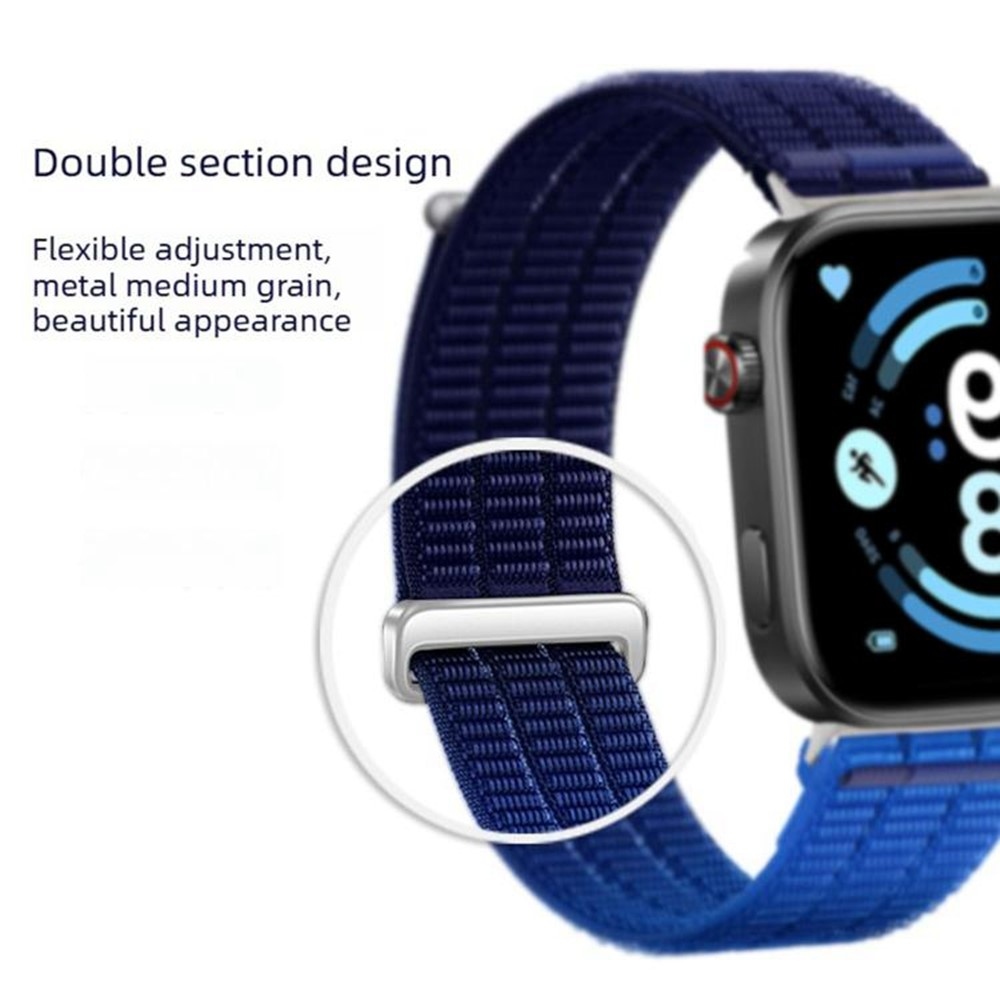 Loop nylon szíj a Xiaomi Smart Band 10 Pro/9 Pro/8 Pro/Redmi Watch 6/5/4 készülékekhez – A mintás