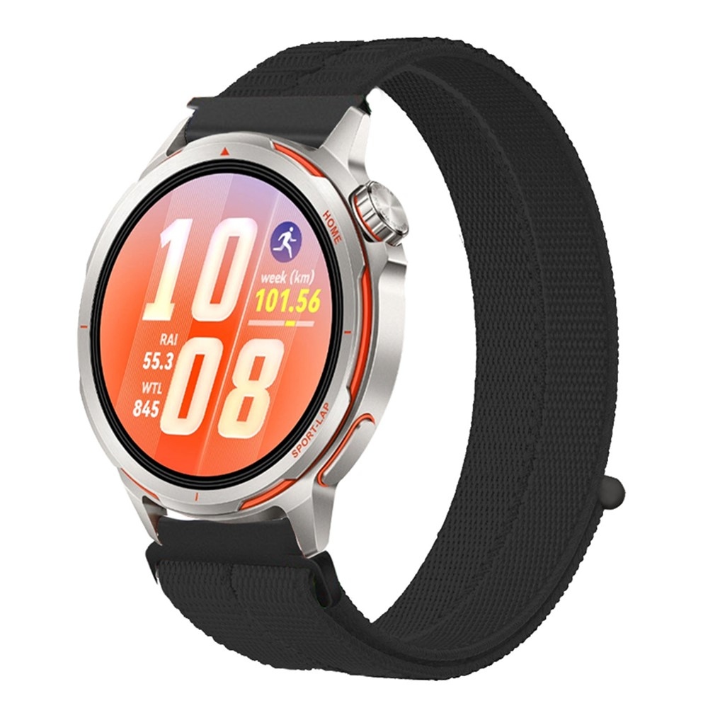 Loops 20 mm-es nylon szíj a Samsung Galaxy Watch7 44 mm/40 mm-es modellhez – fekete