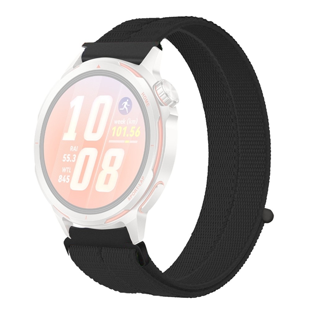 Loops 20 mm-es nylon szíj a Samsung Galaxy Watch7 44 mm/40 mm-es modellhez – fekete