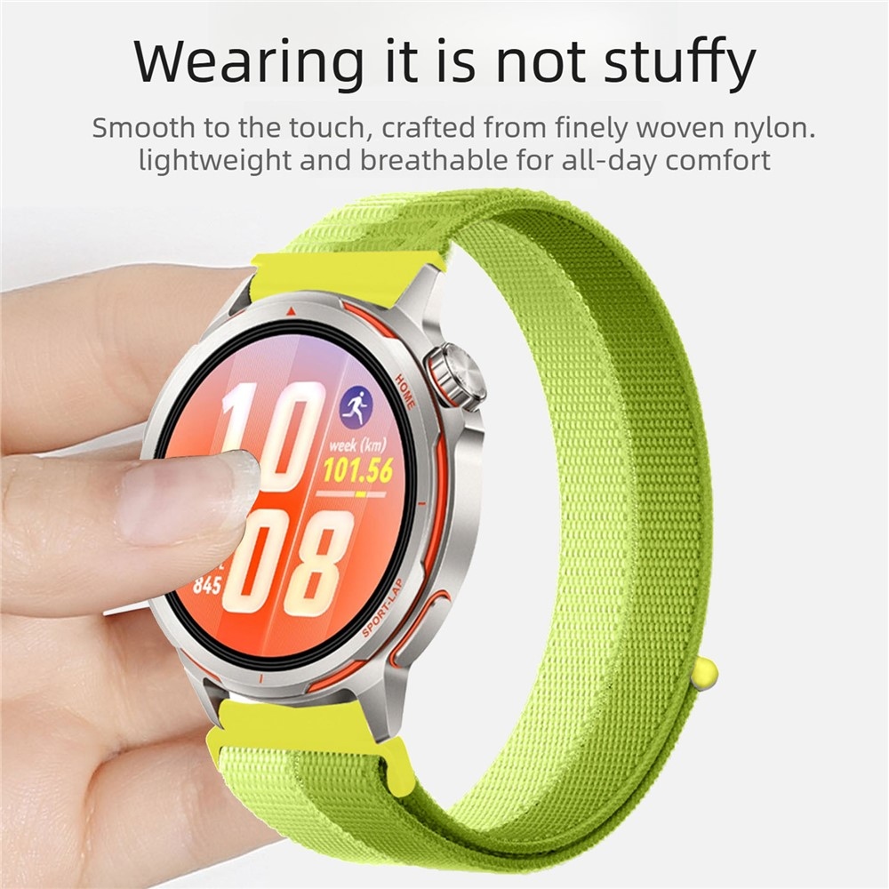 Loops 20 mm-es nylon szíj a Samsung Galaxy Watch7 44 mm/40 mm-es modellhez – lila