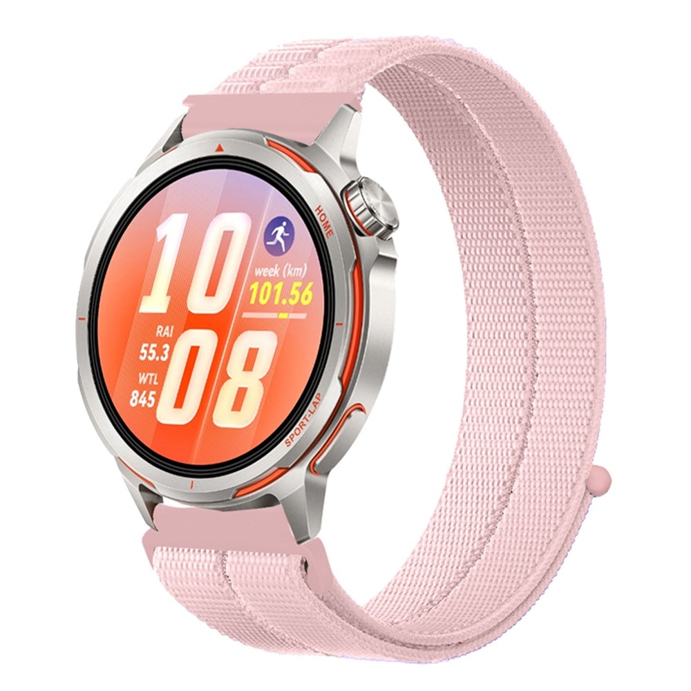 Loops 20 mm-es nylon szíj a Samsung Galaxy Watch7 44 mm/40 mm-es modellhez – rózsaszín