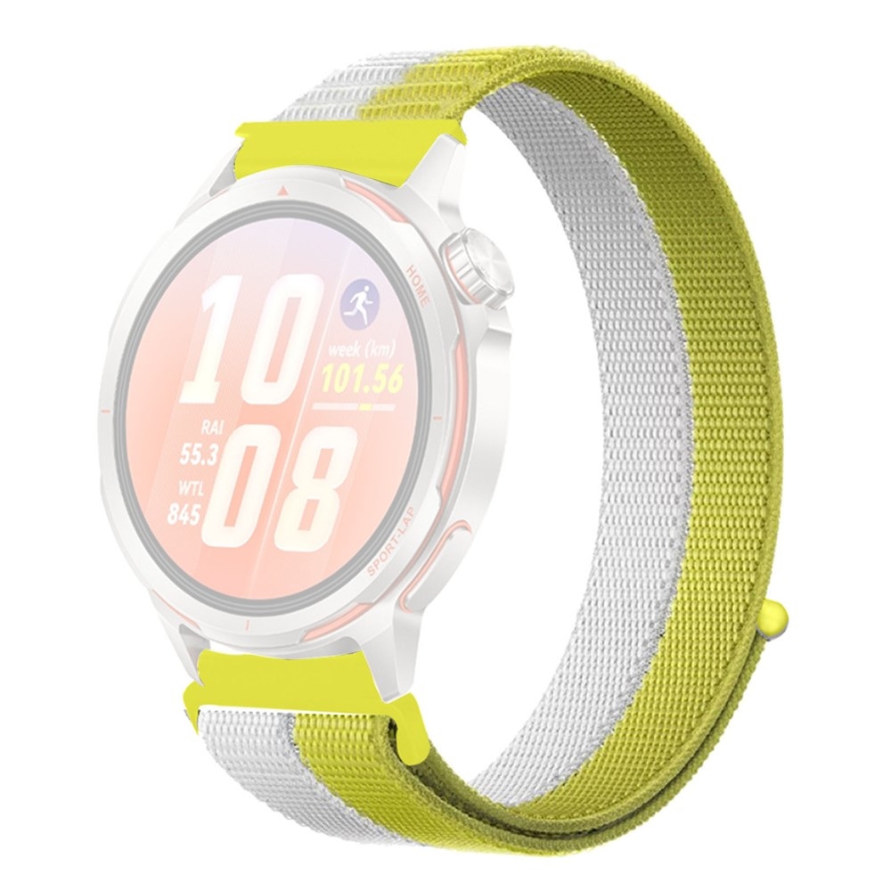Loops 20 mm-es nejlon szíj a Samsung Galaxy Watch7 44 mm/40 mm-es modellhez – sárga