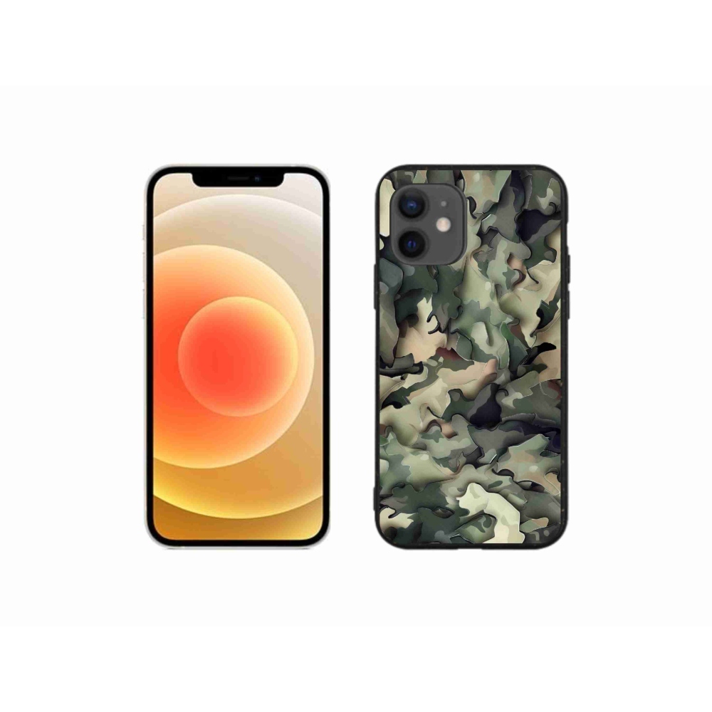 Zselés borítás mmCase iPhone 12 mini készülékhez - terepszínű minta 9