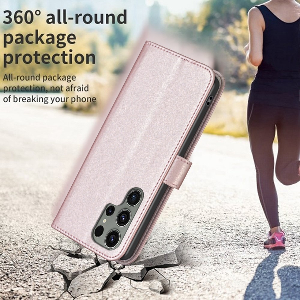 BNF könyv tok Samsung Galaxy S25 Ultra készülékhez - rózsaarany