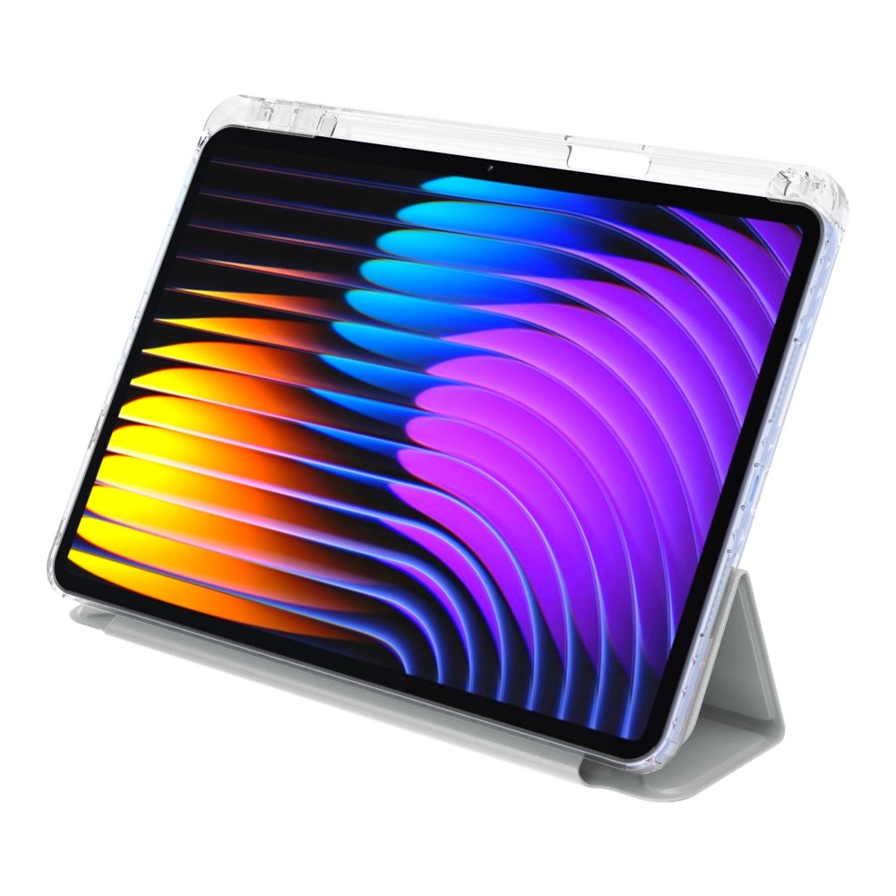 Origami intelligens pozicionáló tok Xiaomi Pad 7/7 Pro táblagéphez - szürke