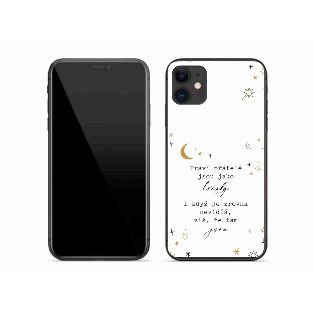 Gél borítás mmCase iPhone 11 készülékhez - idézet 6 fehér háttér