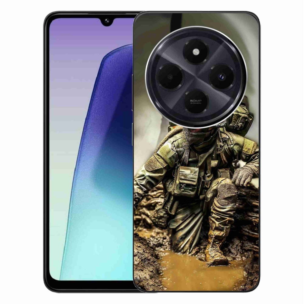 Gél borítás mmCase a Xiaomi Redmi 14C/Poco C75-hez - katona