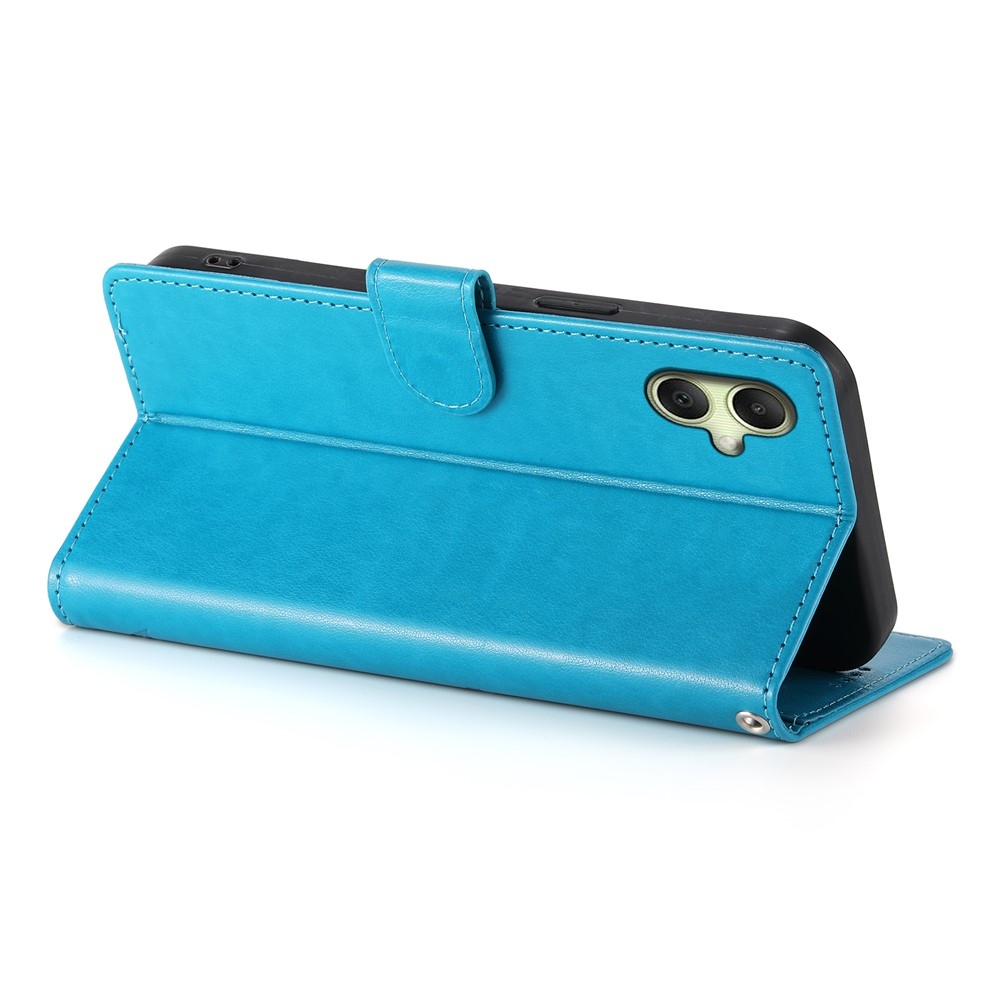 Virágos könyv tok Samsung Galaxy A07 4G készülékhez - kék