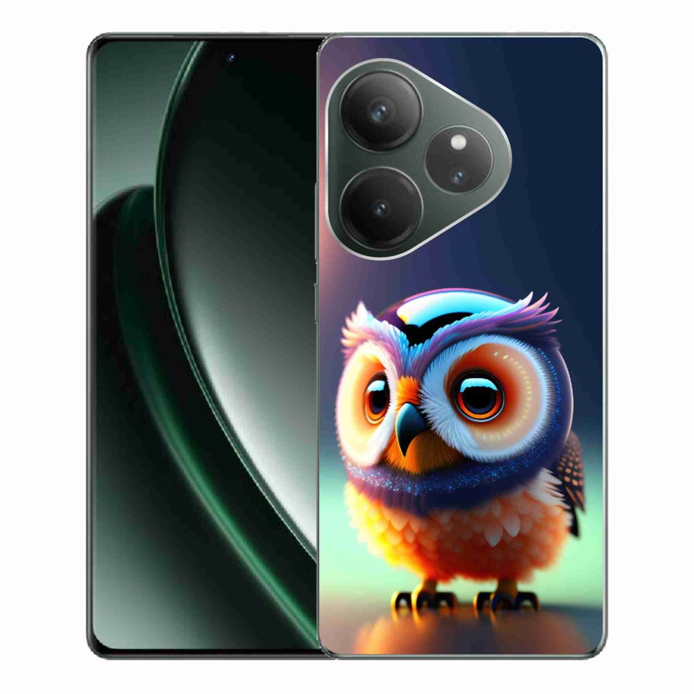 Gél borítás mmCase a Realme GT 6 5G/GT 6T 5G számára - bagoly