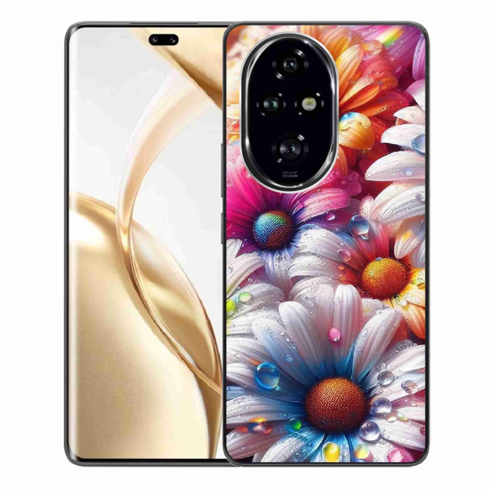 Zselés borító mmCase a Honor 200 Pro 5G készülékhez - színes margaréták