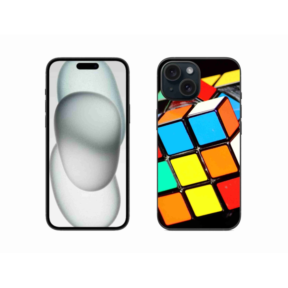 Gél tok mmCase iPhone 15 készülékhez - Rubik-kocka