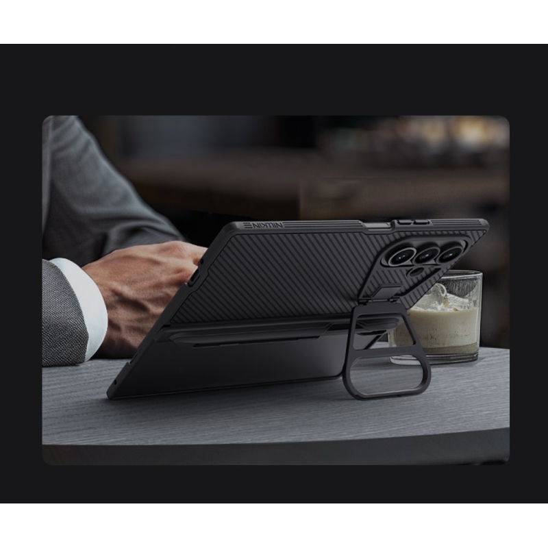 Nillkin CamShield CamShield Prop Pen Slot (átlátszó lencse) hátlap Samsung Galaxy Z Fold 7 Fekete