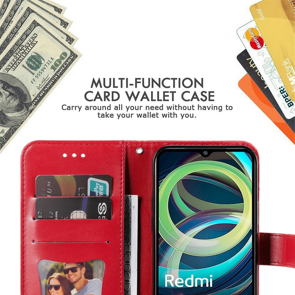 Mandala könyv tok Xiaomi Redmi A3-hoz - piros