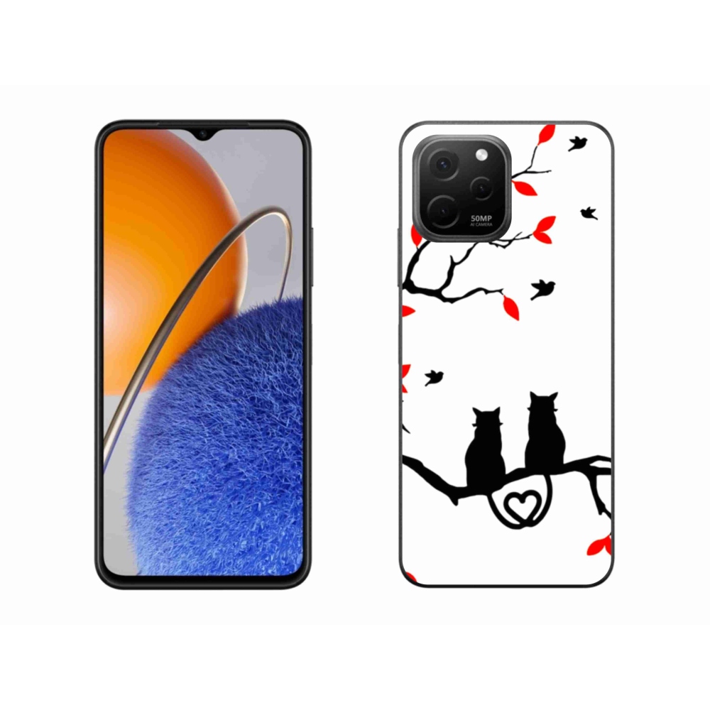Gél borító mmCase a Huawei Nova Y61 készülékhez - macska szeretet
