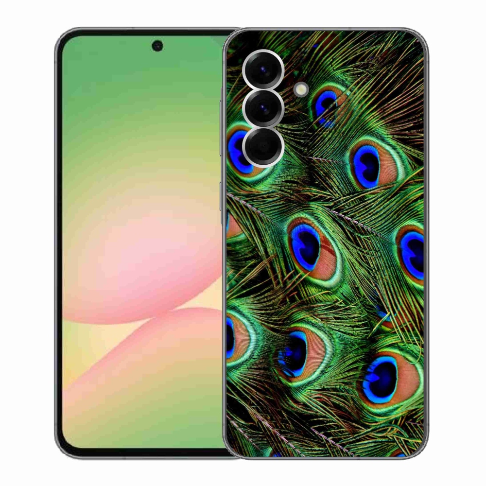 Zselés borítás mmCase Samsung Galaxy A56 5G - pávatoll