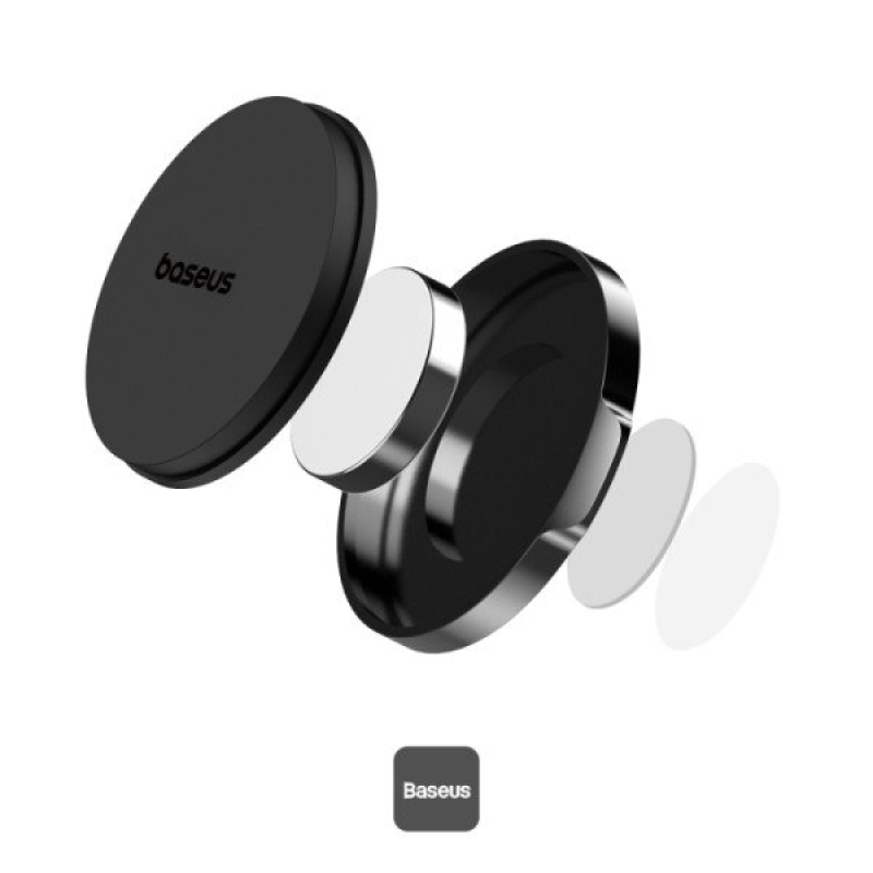 Baseus Small Ears sorozat lapos mágneses autós tartó fürt Fekete