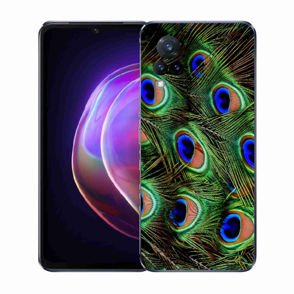 Gél borítás mmCase a Vivo V21 4G/5G készülékhez - pávatoll