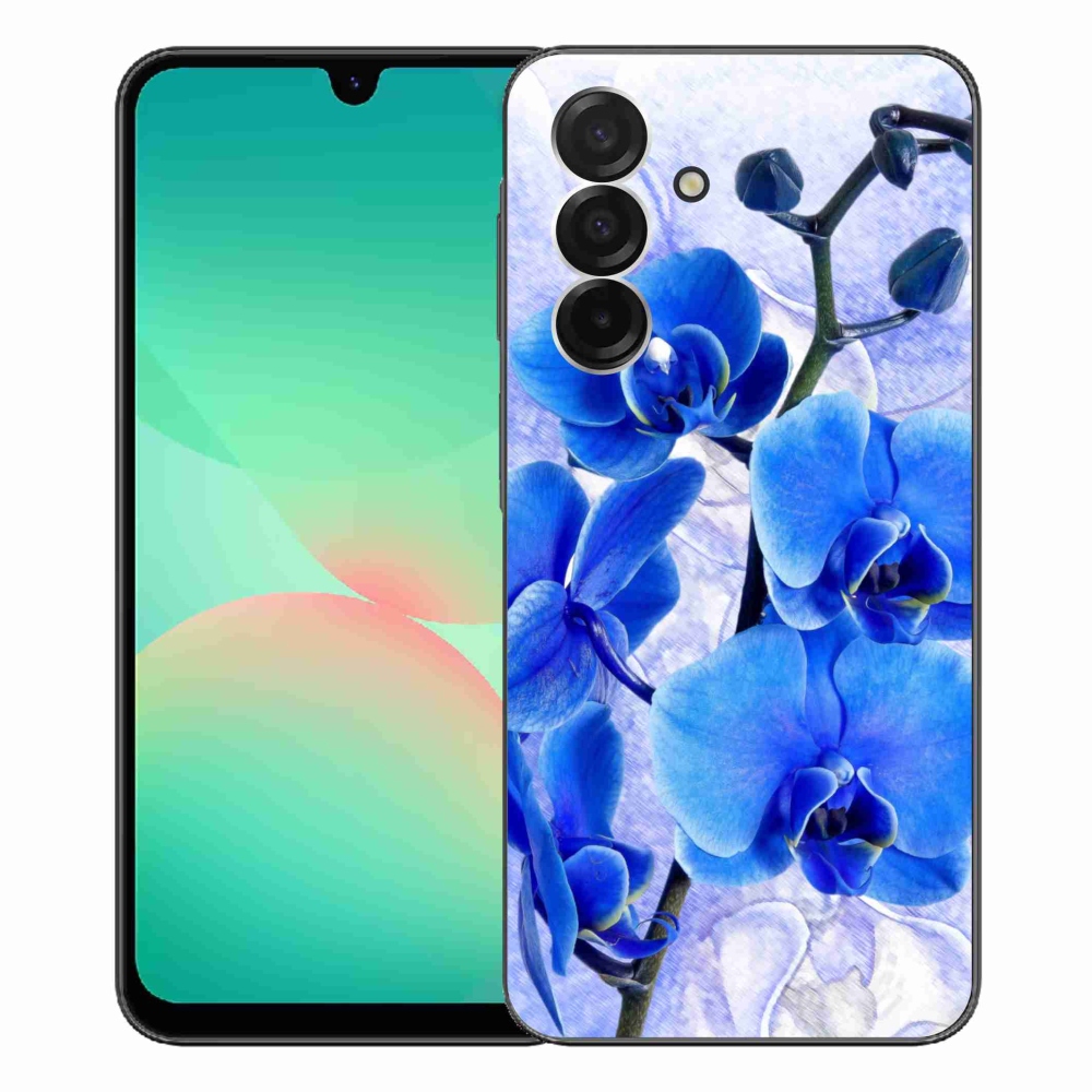 Gél védőhuzat mmCase Samsung Galaxy A26 5G - kék virágok