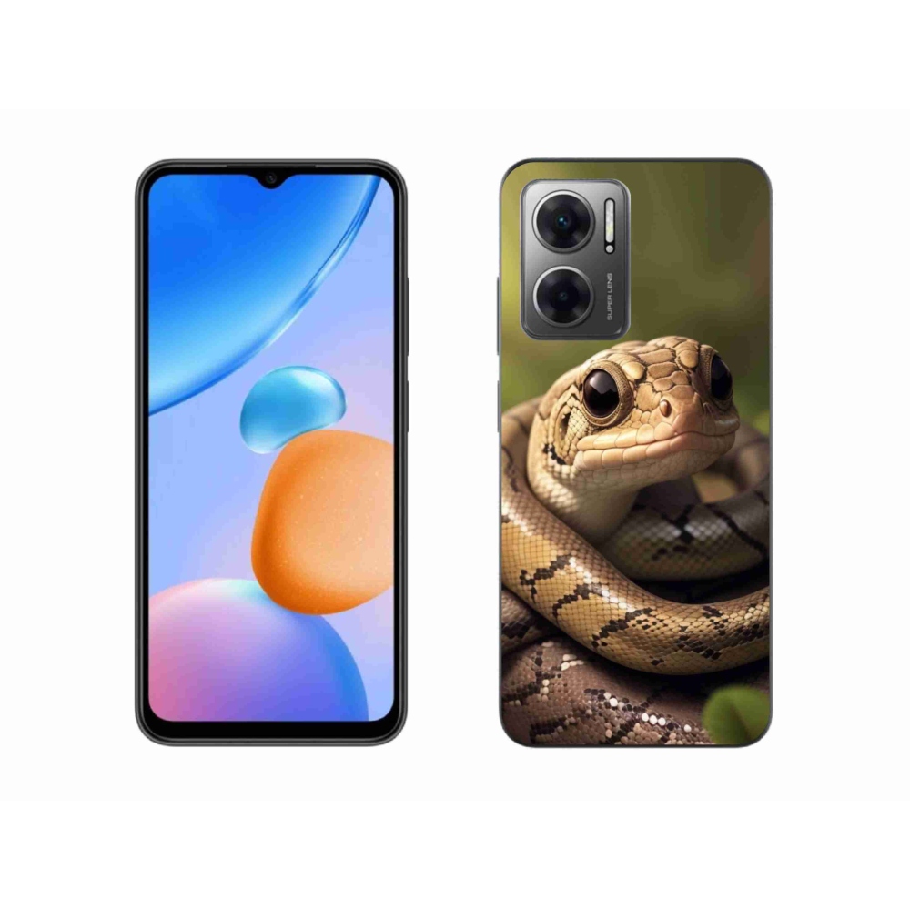 Gél borítás mmCase a Xiaomi Redmi 10 5G számára - kígyó 1