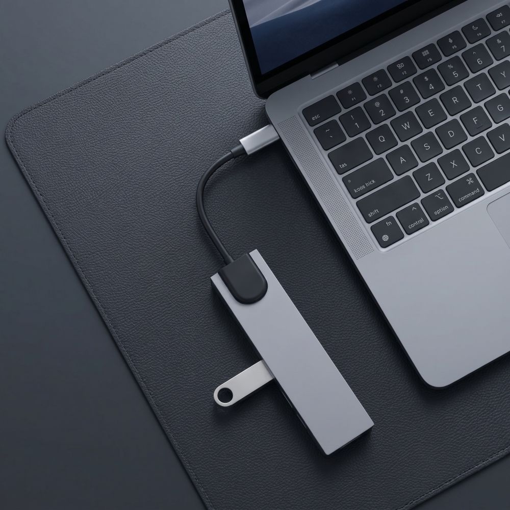 Tech-Protect HB09 USB-C adapter 8 az 1-ben HDMI, USB, RJ45 és kártyaolvasóval