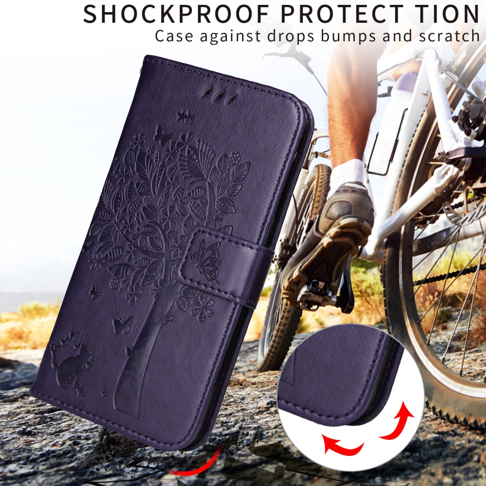 Fák könyve tok Xiaomi Redmi 15C 4G/5G (173mm) - sötétlila