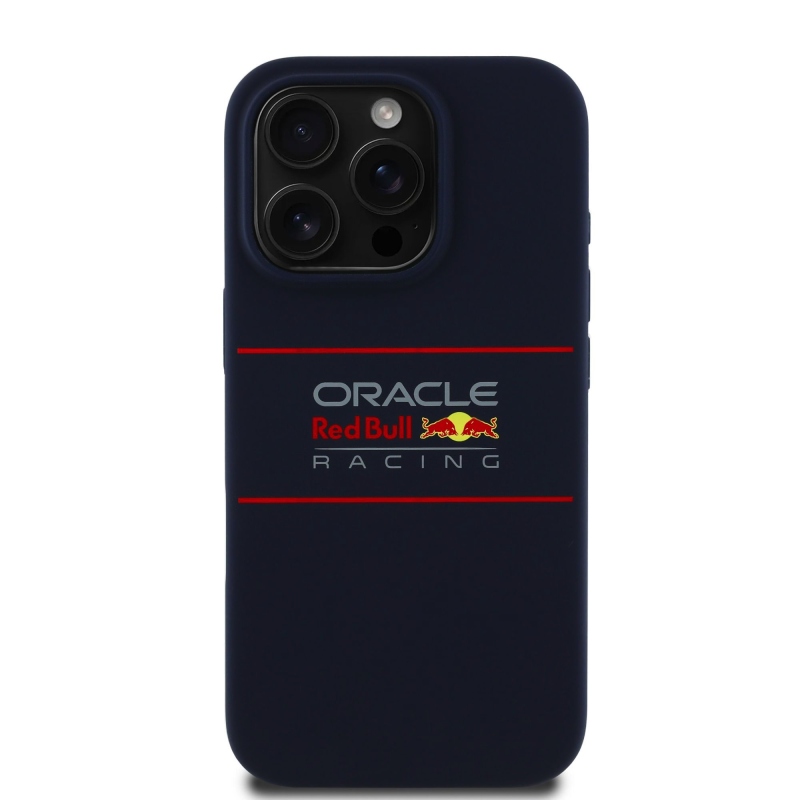 Red Bull szilikon vízszintes logóval ellátott MagSafe hátlap iPhone 16 Pro Max-hoz Navy Navy