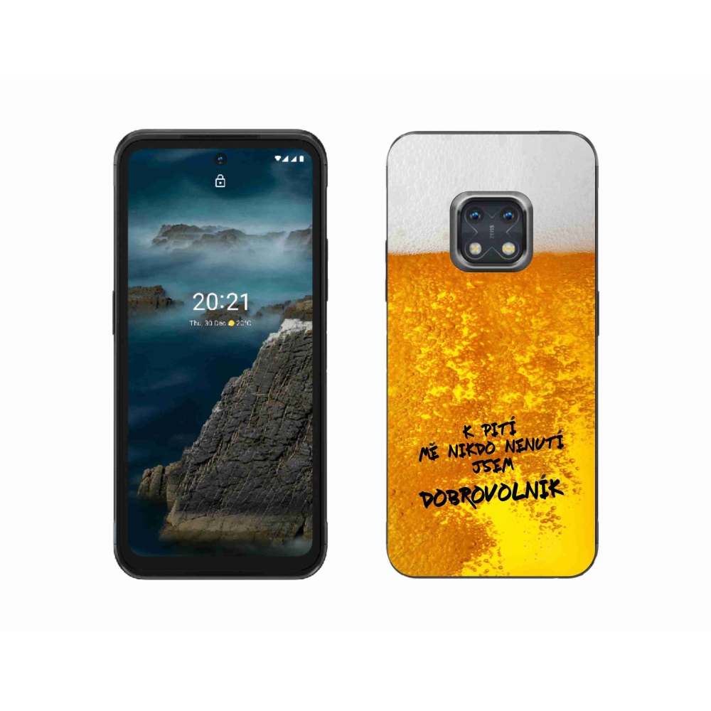 Zselés borítás mmCase a Nokia XR20 készülékhez - sör motívum 4