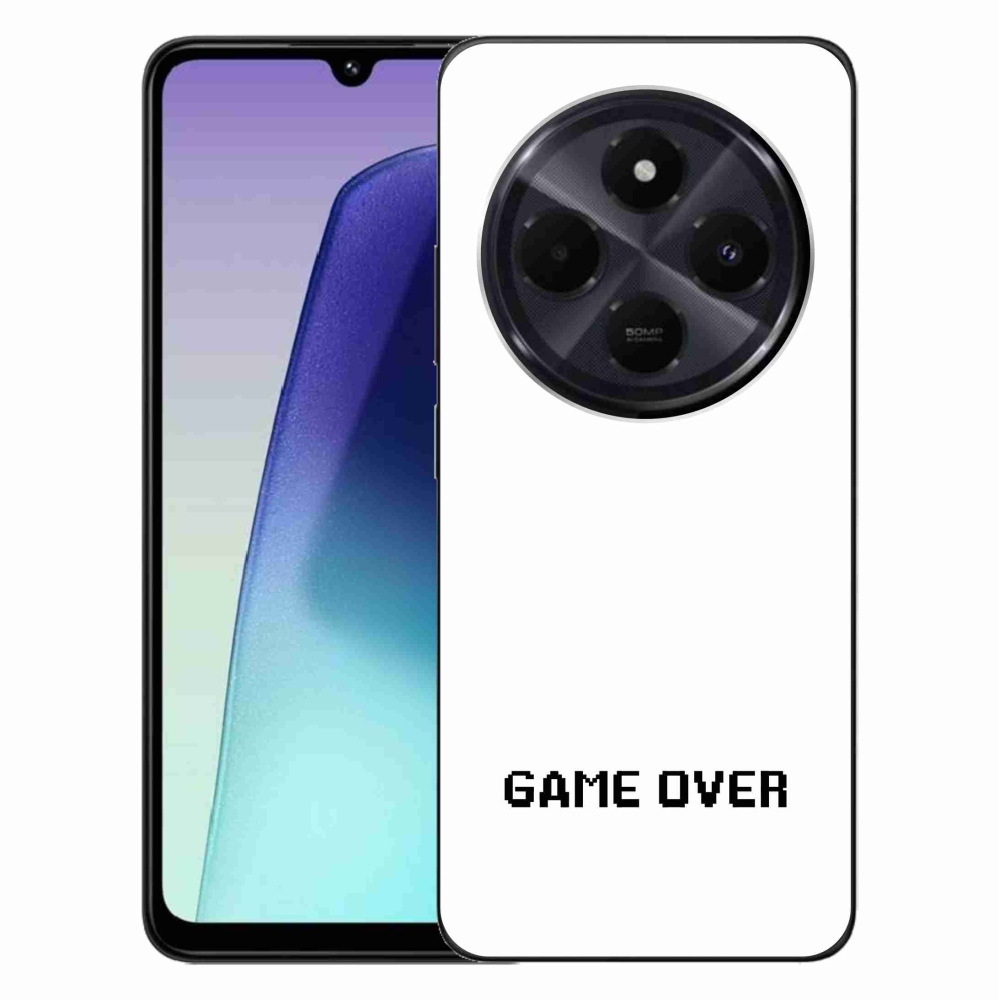 Gél borító mmCase a Xiaomi Redmi 14C/Poco C75-hez - játék fehér háttérrel